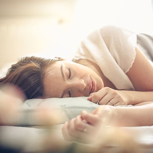 woman sleeping peacefully